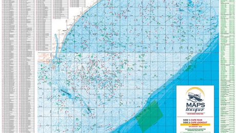 Cape Fear Offshore Fishing Map