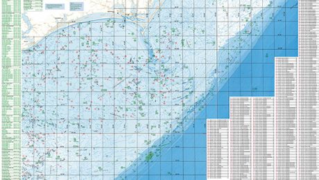 Cape Lookout Offshore Fishing Map